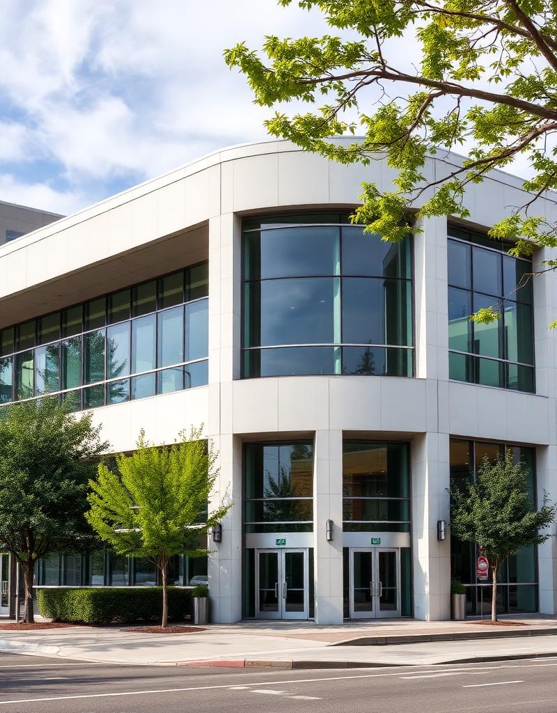 Modern office building in downtown Olympia, Washington